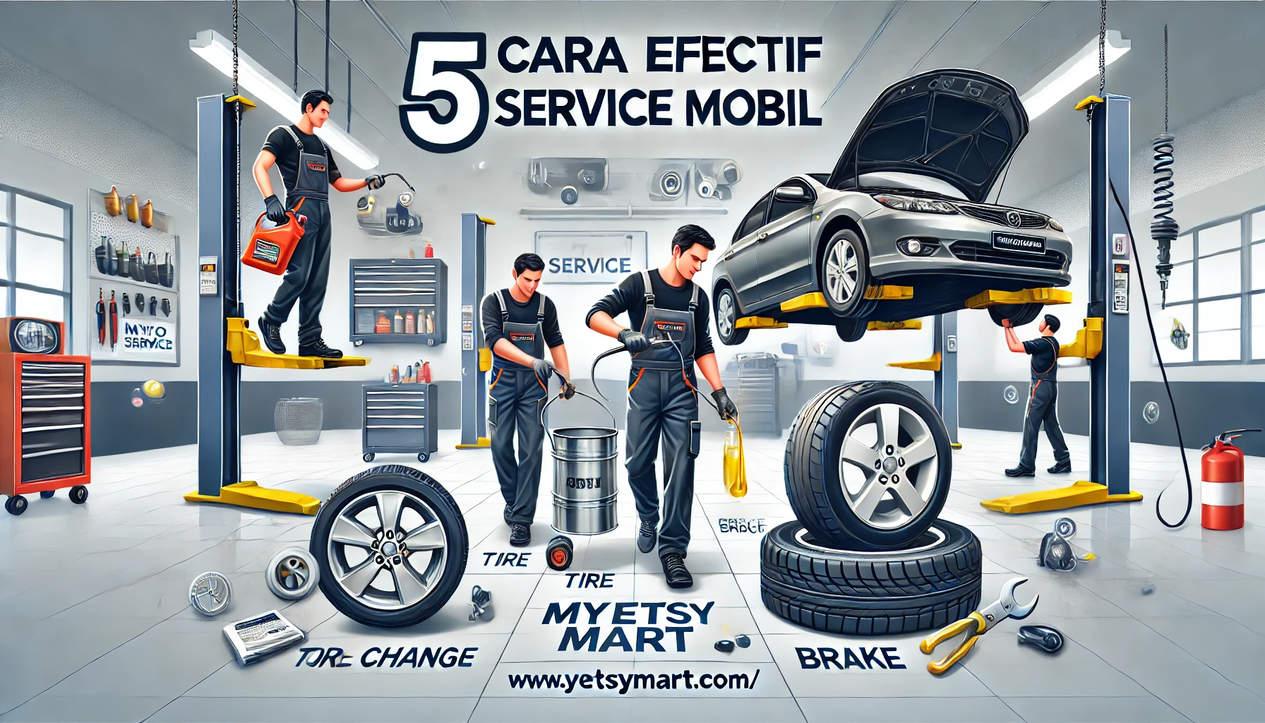 5 Cara Efektif Service Mobil