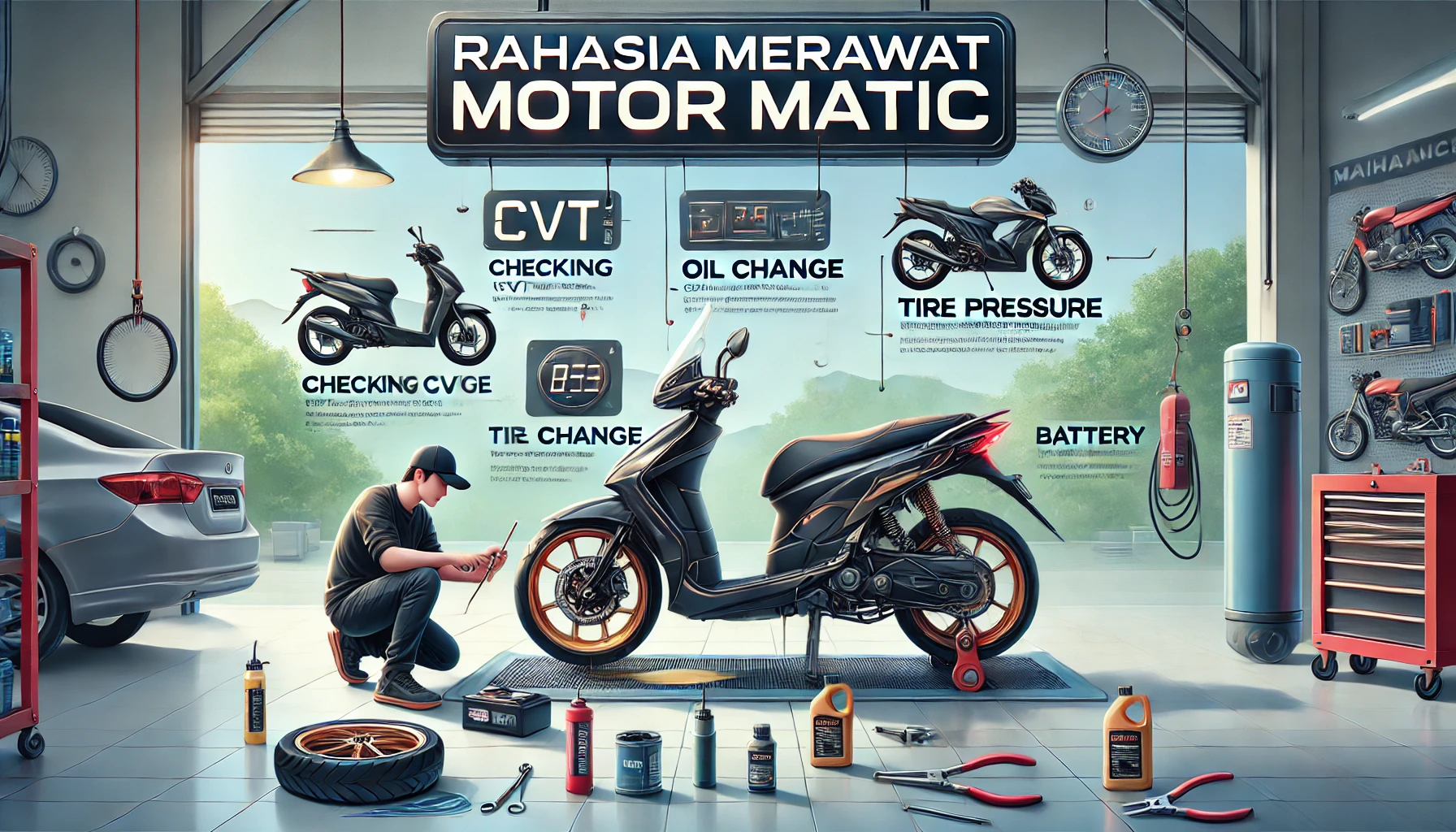 Rahasia Merawat Motor Matic