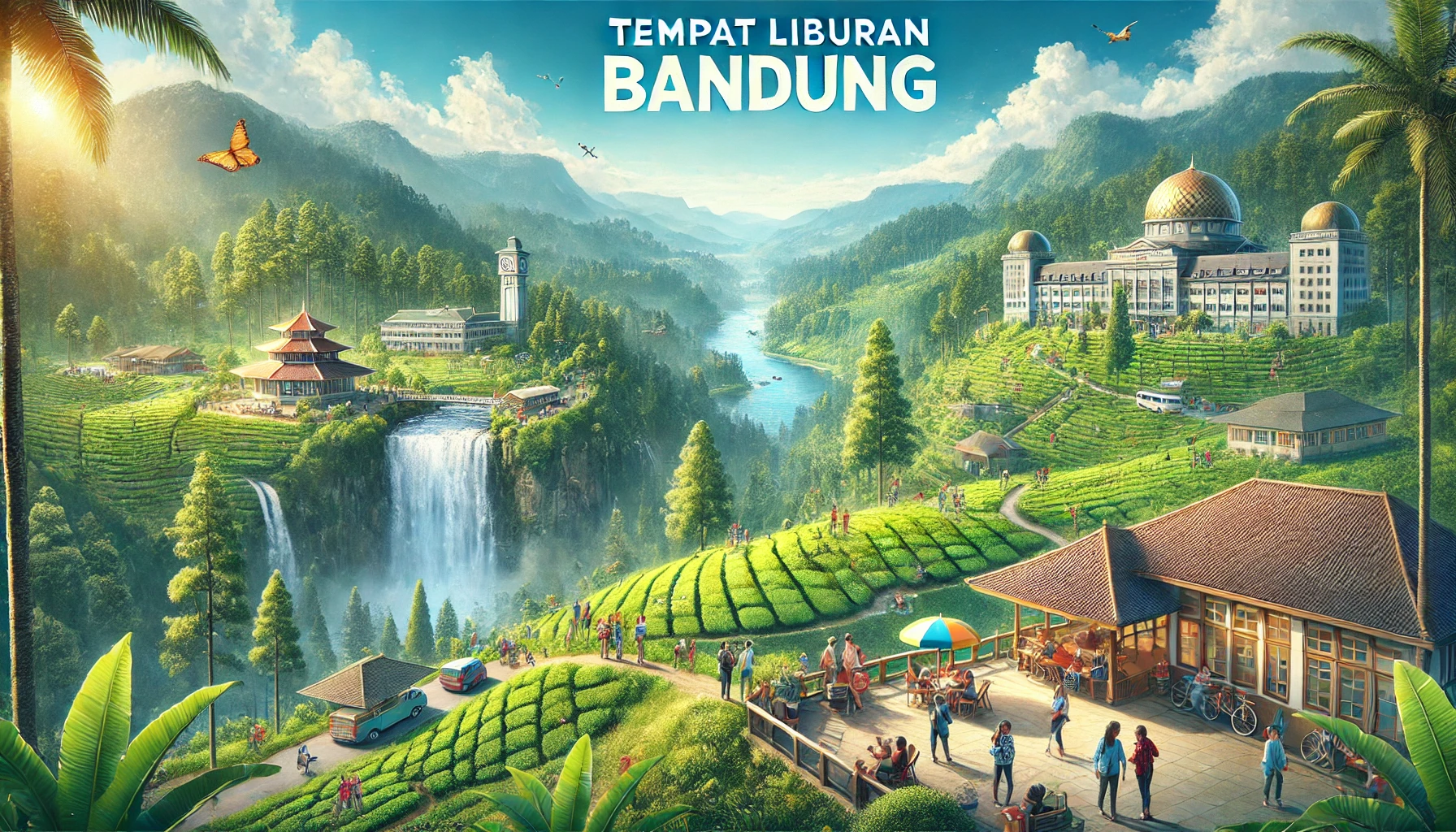 Tempat Liburan Terbaik Bandung 4 Tempat Liburan Terbaik Bandung